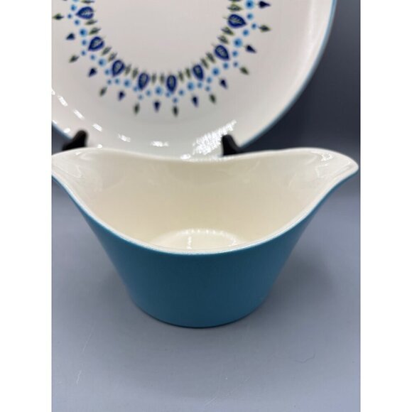 Vtg MCM Marcrest Swiss Alpine Chalet 3 Pc Platter Serving Bowl - Picture 7 of 14